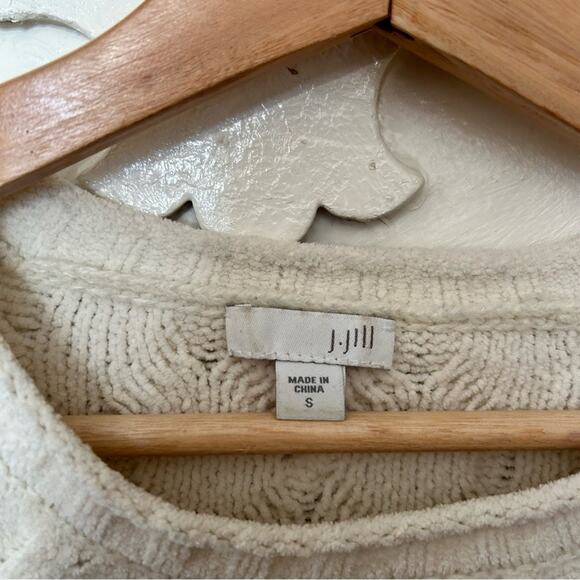 J. Jill Beige Cable Knit Sweater size S - Picture 2 of 4